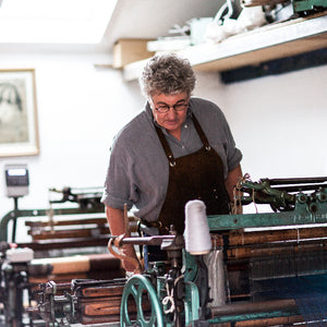 Eugene weaver hattersley domestic looms woven scarves lough derg