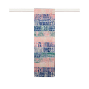 Ginny Cotton and Silk scarf in Rose Trellis Colourway