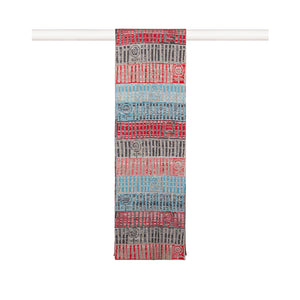 Ginny Cotton and Silk scarf in Urban Walk Colourway