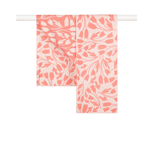 Lilou Silk & Cotton Scarf in Baby Doll Colourway