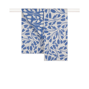 Lilou Silk & Cotton Scarf in Morning Glory  Colourway