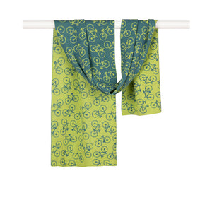 Wheels Scarf in Mystic Lime Colourway