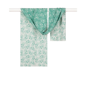 Wheels Scarf in Peppermint Colourway
