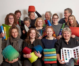 Staff McKernan Woollen Mills colourful smiles 